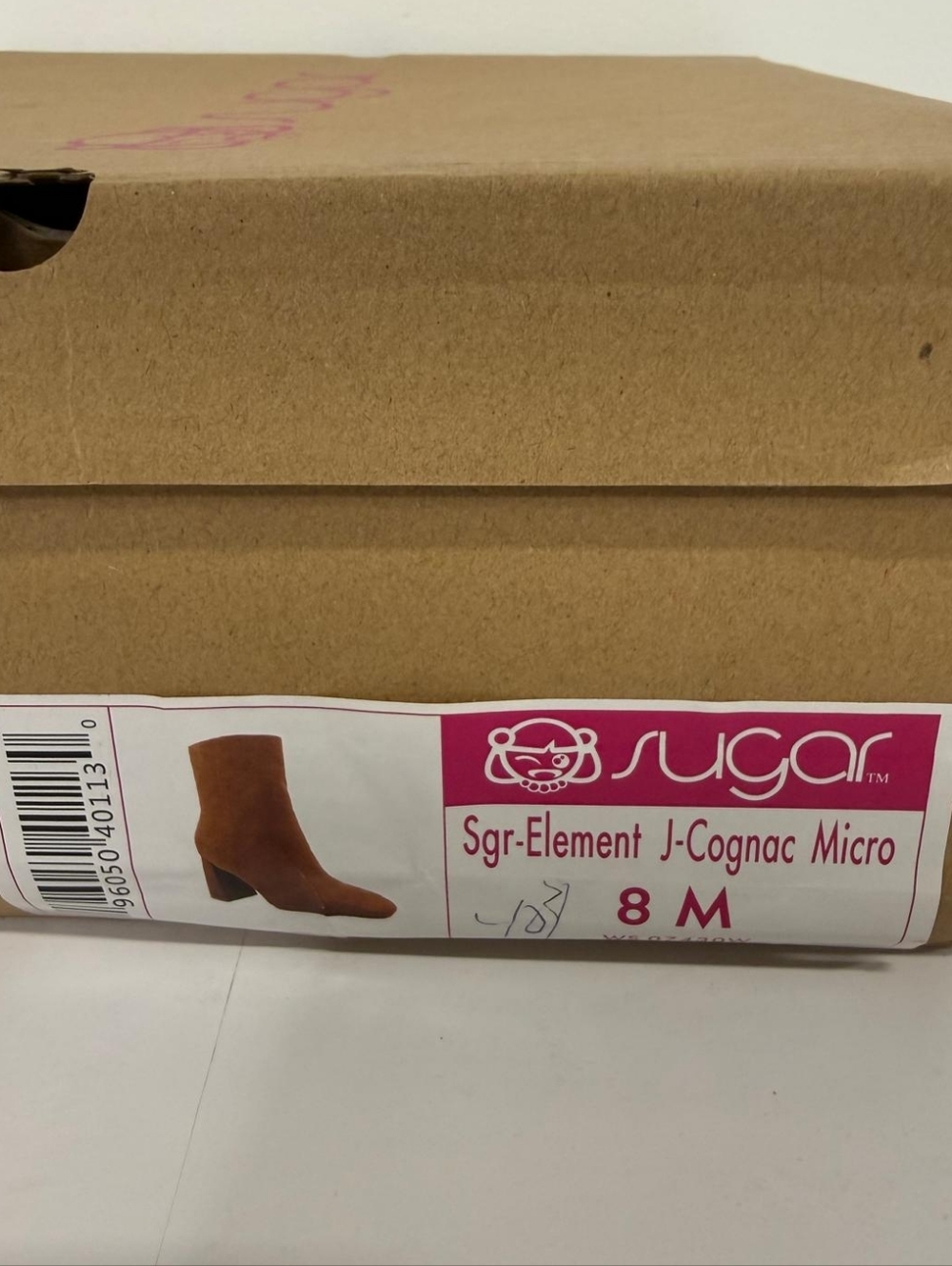 Sugar Women's Ankle Boots in Cognac Micro Suede